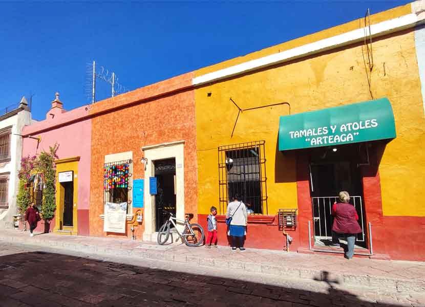 La calle de los tamales de Querétaro