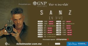 Alejandro Sanz vuelve a Querétaro con Sanz en Vivo