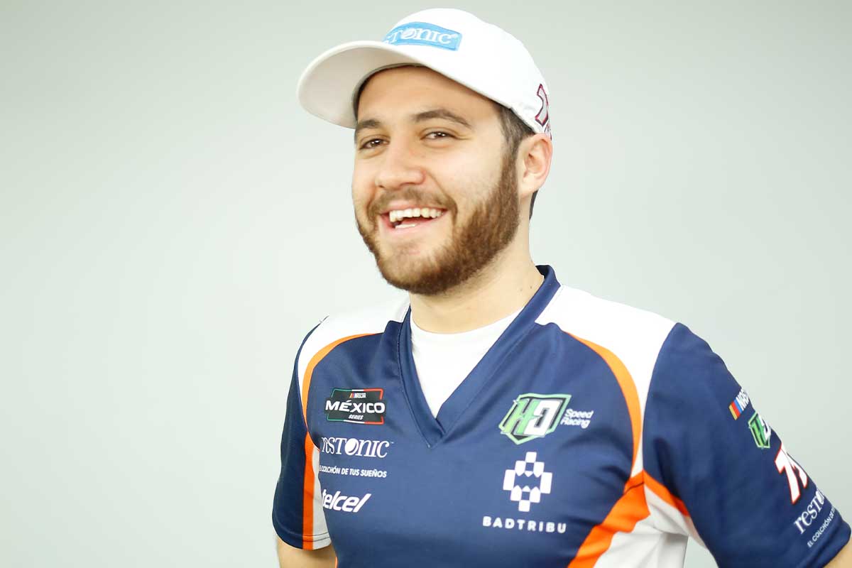 Giancarlo Vecchi, piloto de la Nascar México Challenge Series. / Foto: Armando Vázquez