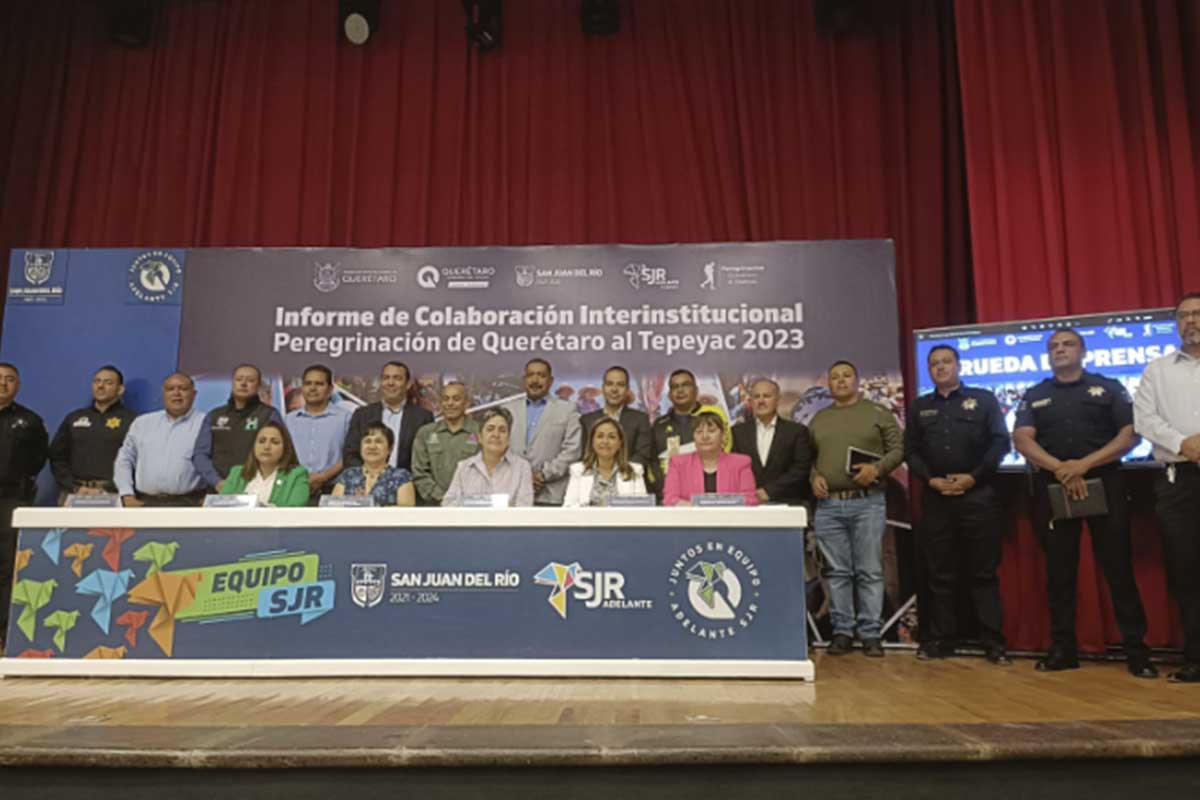 El alcalde de San Juan del Río, Roberto Cabrera, encabezó la entrega del informe final del operativo por la Peregrinación 2023.