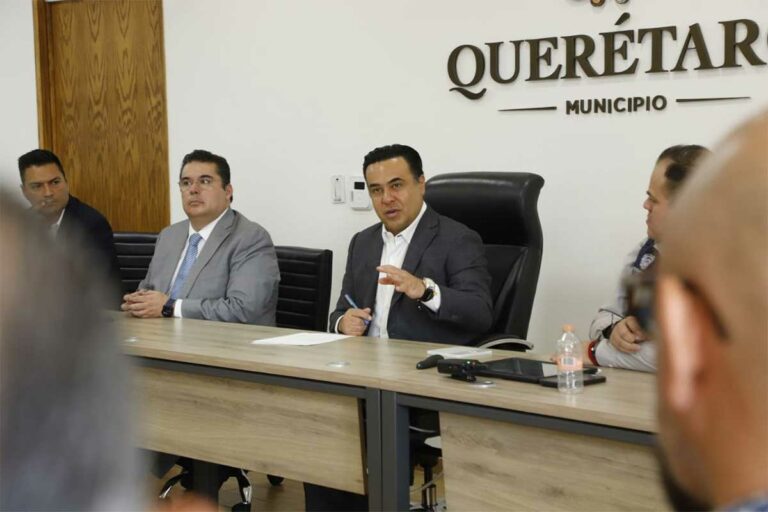 El alcalde Luis Nava reiteró el objetivo de mantener la coordinación entre las distintas dependencias del municipio de Querétaro y también con el Gobierno del estado.
